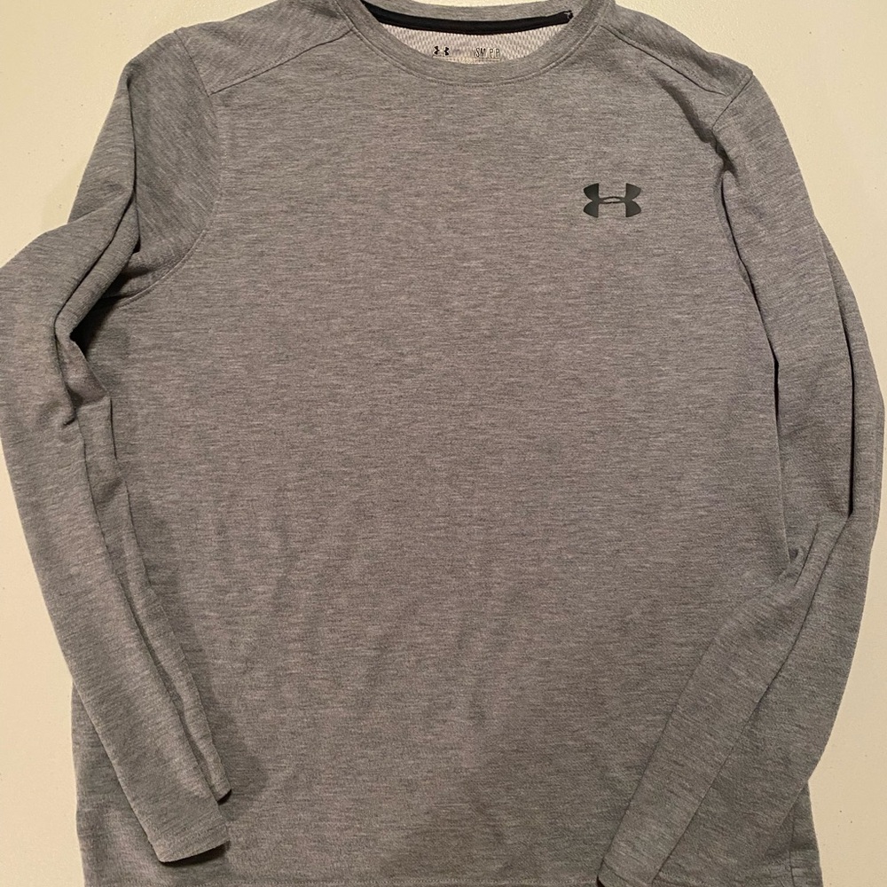 Under Armour Men's Heather Gray Long Sleeve Tee
